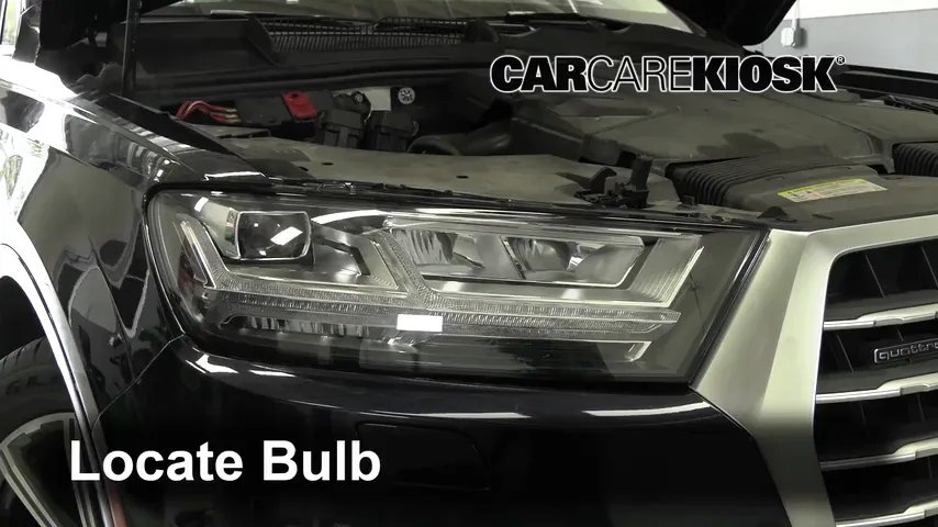 2017 Audi Q7 Premium 3.0L V6 Supercharged Lights Highbeam (replace bulb)